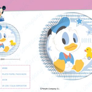 PLATOS DE PAPEL 20CM MICKEY INFANT PK-8UDS