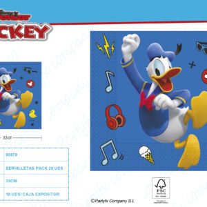 SERVILLETAS DE PAPEL MICKEY PK-20UDS