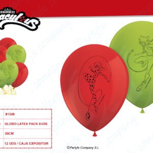 GLOBOS DE LADY BUG 8UDS