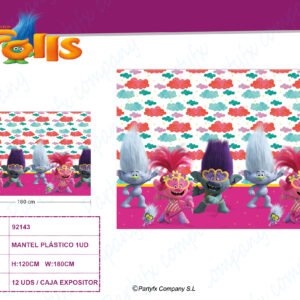 MANTEL DE PLASTICO TROLLS II