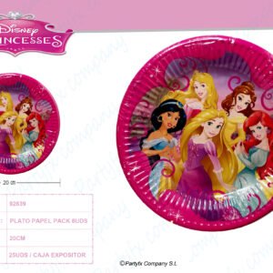 PLATOS DE PAPEL 20CM PRINCESS