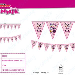 BANDERIN DE PAPEL MINNIE JUNIOR