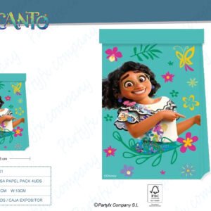 BOLSA DE REGALO PAPEL ENCANTO DECORATA PARTY DISNEY 4UDS