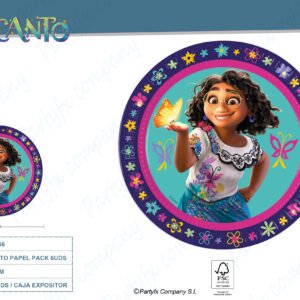 PLATO PAPEL 23CM FSC DE ENCANTO PACK 6UDS