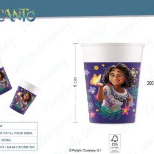 VASO PAPEL 200ML FSC DE ENCANTO PACK 6UDS