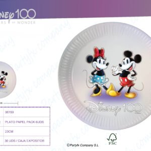 PLATO PAPEL 23CM DE DISNEY 100 NEXT GENERATION DISNEY