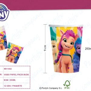 8 Vasos My Little Pony papel  250 ml
