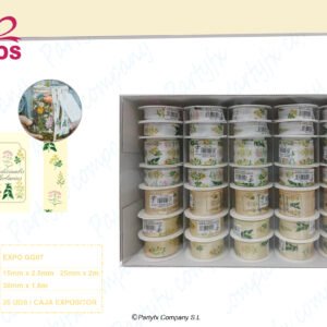 EXPO/GG - 35 BOBINE NASTRO TUO
MM 15 MT 2,5
MM 25 MT 2
MM 38 MT 1,8