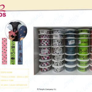 EXPO/GG - 35 BOBINE NASTRO TUO
MM 15 MT 2,5
MM 25 MT 2
MM 38 MT 1,8