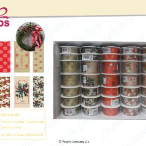 EXPO/GG - 35 BOBINE NASTRO TUO
MM 15 MT 2,5
MM 25 MT 2
MM 38 MT 1,8