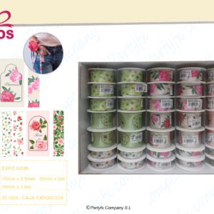 EXPO/GG - 35 BOBINE NASTRO TUO
MM 15 MT 2,5
MM 25 MT 2
MM 38 MT 1,8