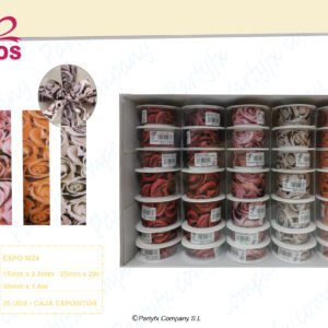 EXPO/SI - 35 BOBINE NASTRO TUO
MM 15 MT 2,5
MM 25 MT 2
MM 38 MT 1,8