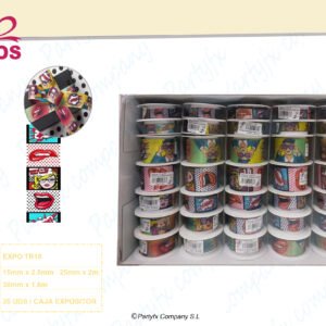 EXPO/TR - 35 BOBINE NASTRO TUO
MM 15 MT 2,5
MM 25 MT 2
MM 38 MT 1,8