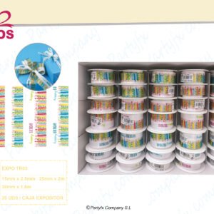 EXPO/TR - 35 BOBINE NASTRO TUO
MM 15 MT 2,5
MM 25 MT 2
MM 38 MT 1,8