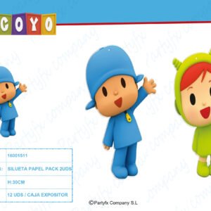 POCOYO SILUETAS 30CM 2UDS