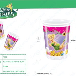VASOS DE PLASTICO 200ML FAIRIES SPRINGTIME PK-8UDS