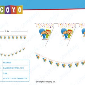 BANDERIN POCOYO Y NINA 3 M