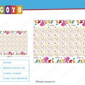 MANTEL PLAST. 180x120 CM POCOYO Y NINA