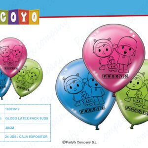 GLOBOS POCOYO Y NINA PK-8UDS