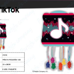 PINATA PEQUENA 28 x 33 cm DE TIKTOK