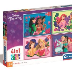 4IN1 PUZZLE DISNEY PRINCESS