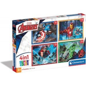 PUZZLE 4 IN 1 VENGADORES MARVEL