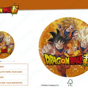 PLATOS 23 CM DE DRAGON BALL PACK 8UDS