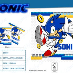 20 SERVILLETAS 33x33 CM. 2 CAPAS SONIC