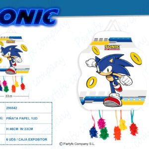 PINATA MEDIANA 33x46 CM. SONIC