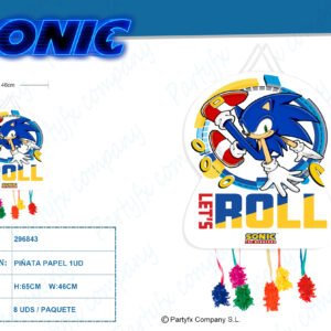 PINATA GRANDE 46X65CM DE SONIC