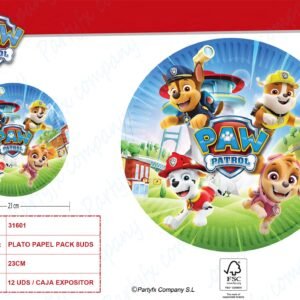 8 PLATOS ?23 CM PAW PATROL