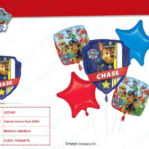 "Paw Patrol  " 5 Foil Balloons, P75, packed