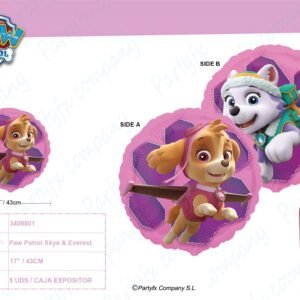 "Paw Patrol Skye & Everest" GLOBO FOILRound 43cm