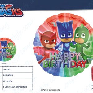 GLOBO FOIL 43CM "PJ MASK"