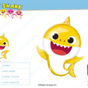 Supershape Globo foil Baby Shark 66x53cm