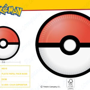 PLATO PAPEL 23CM FSC DE FUNNY GO PACK 8UDS