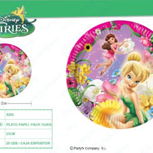 PLATOS DE PAPEL 23CM FAIRIES SPRINGTIME PK-10UDS