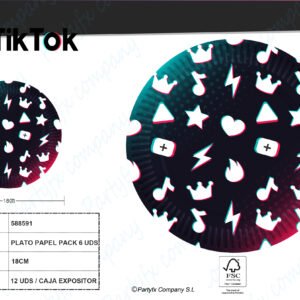 8PLATOS 18CM TIK TOK