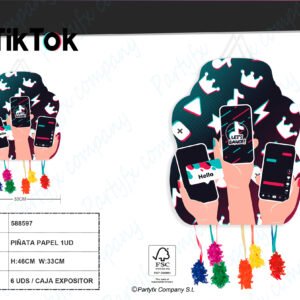 PINATA MEDIANA 33*46CM TIK TOK