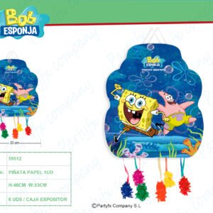 PINATA MEDIANA 33x46 CM. BOB ESPONJA