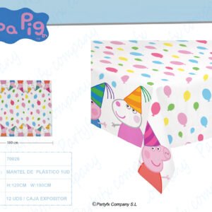 MANTEL DE PLASTICO PEPPA PIG