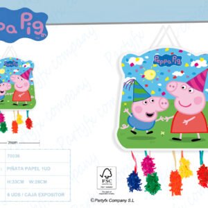 PINATA PEQUENA 28x33 CM. PEPPA PIG