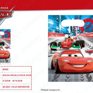 BOLSA DE REGALO DE CARS 6UDS