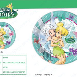 PLATOS DE PAPEL 23CM FAIRYLAND TREATS PK-8UDS