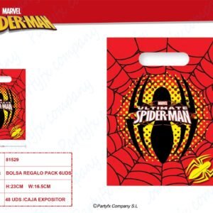 BOLSA DE REGALO DE SPIDERMAN 6UDS