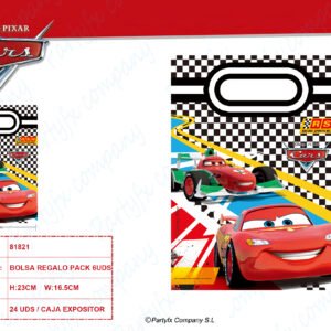 BOLSA DE REGALO DE CARS RSN 8UDS