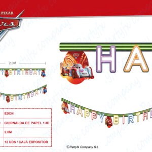 GUIRNALDA DE CARS NEON