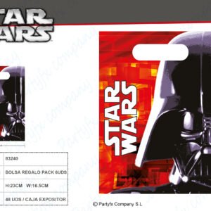 BOLSA DE REGALO STAR WARS PK-6UDS