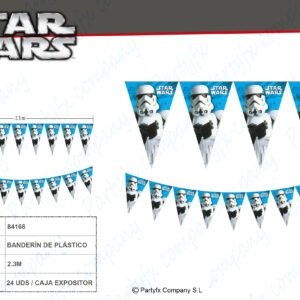BANDERIN DE PLASTICO STAR WARS