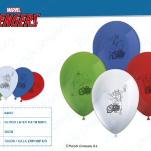 GLOBOS DE AVENGERES MULTIHEROES PK-8UDS
